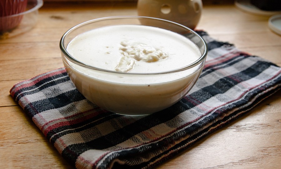 Besciamella fatta in casa. Immagine scheda ricetta.
