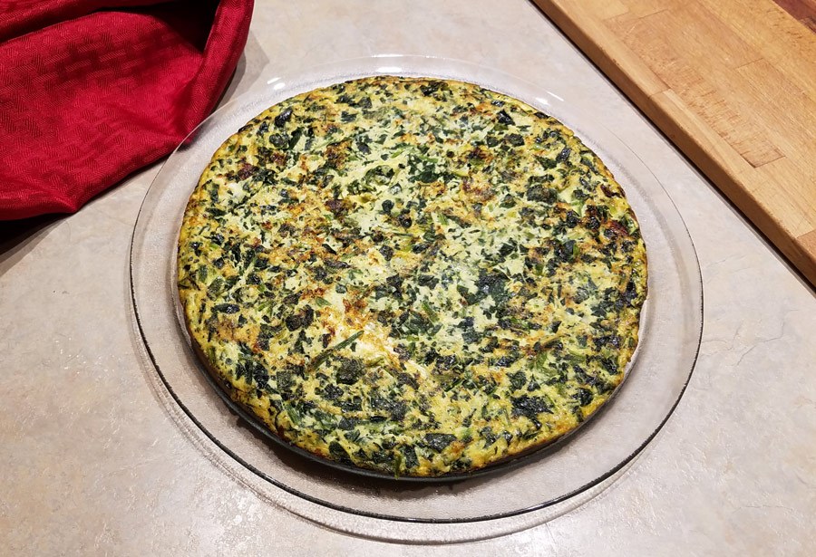 frittata di ricotta e spinaci