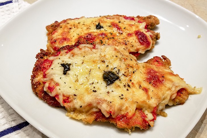 Parmigiana di pollo croccante – Crispy chicken parmesan