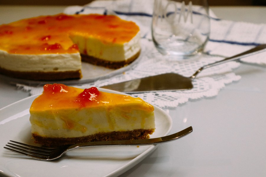 Cheesecake con yogurt greco