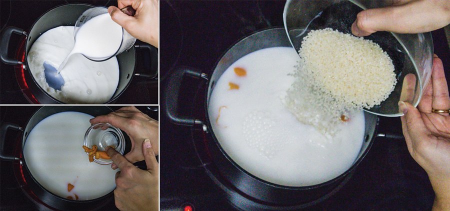 Zeppole di riso siciliane senza lievito. Come bollire il riso. Preparazione degli ingredienti.