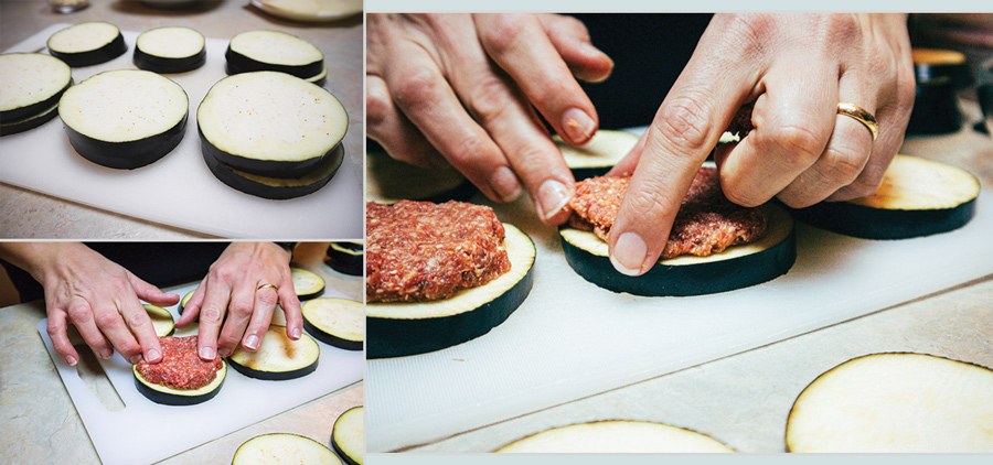 Cotolette di melanzane ripiene