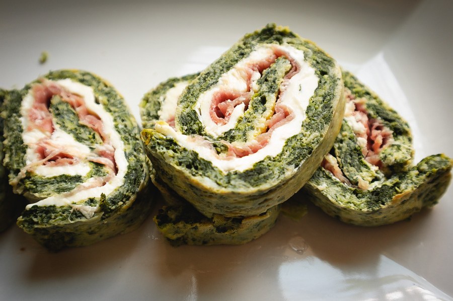 rotolo di frittata al forno