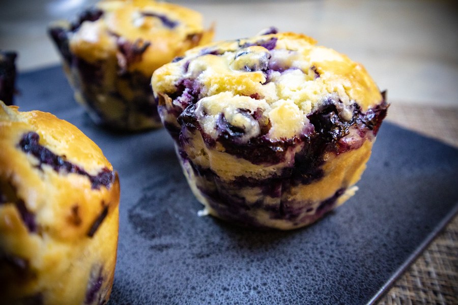 Muffin ai mirtilli - Blueberry muffin