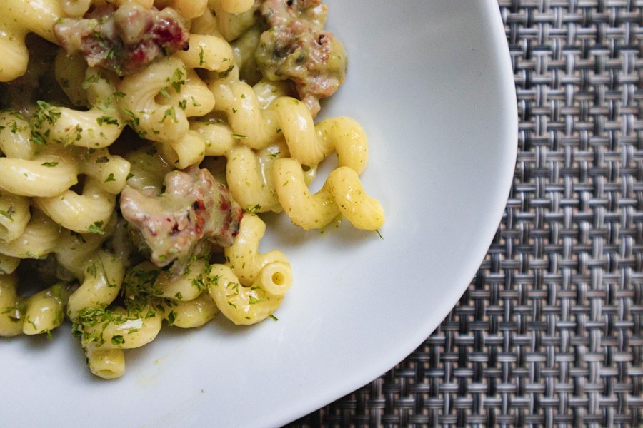 Celentani alla crema di patate e broccoli