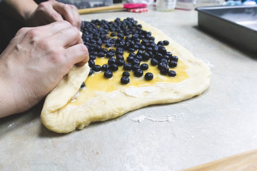 lemon blueberry rolls