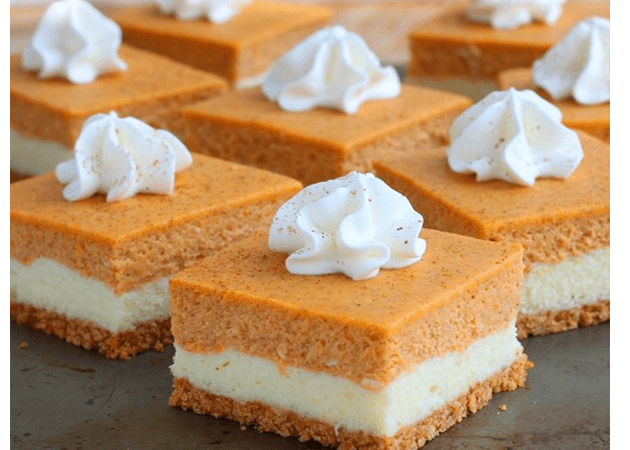 Pumpkin Cheesecake Bars