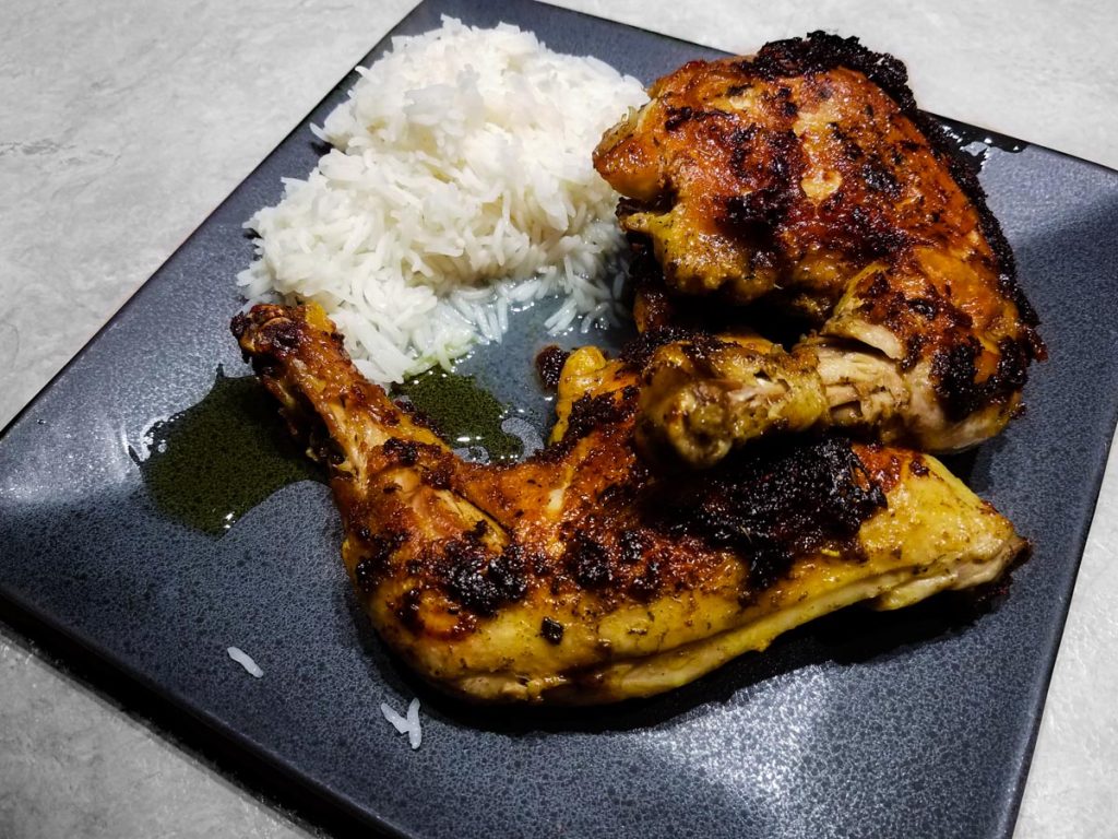 Cosce di pollo al curry