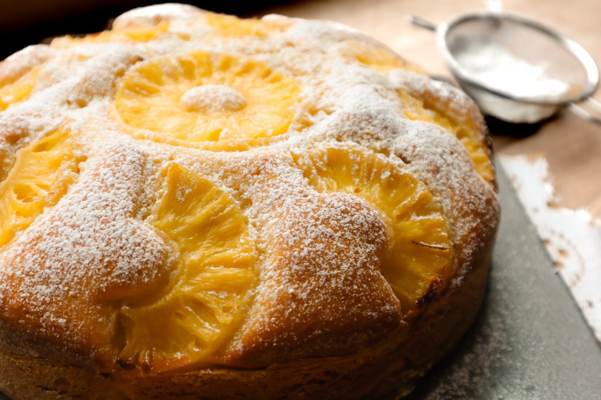 Ricotta pineapple cake