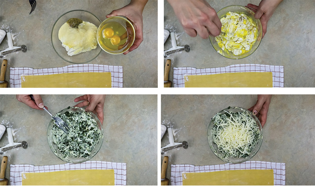 Cannelloni con ricotta e spinaci al ragù