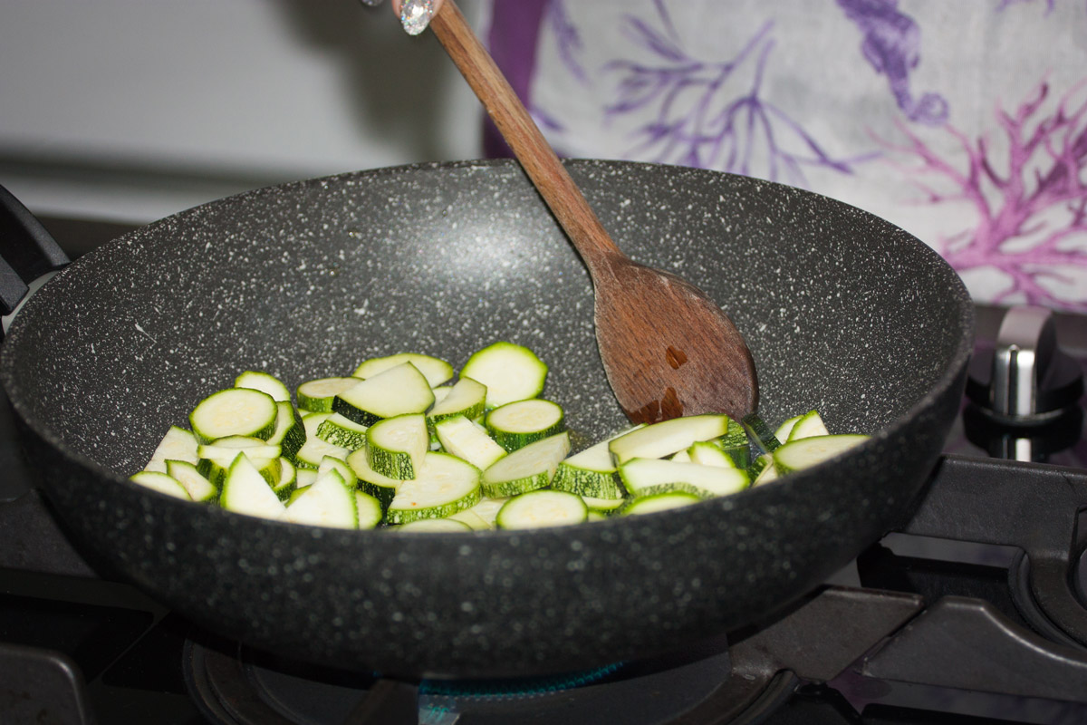 Verdure cotte in wok per cous cous