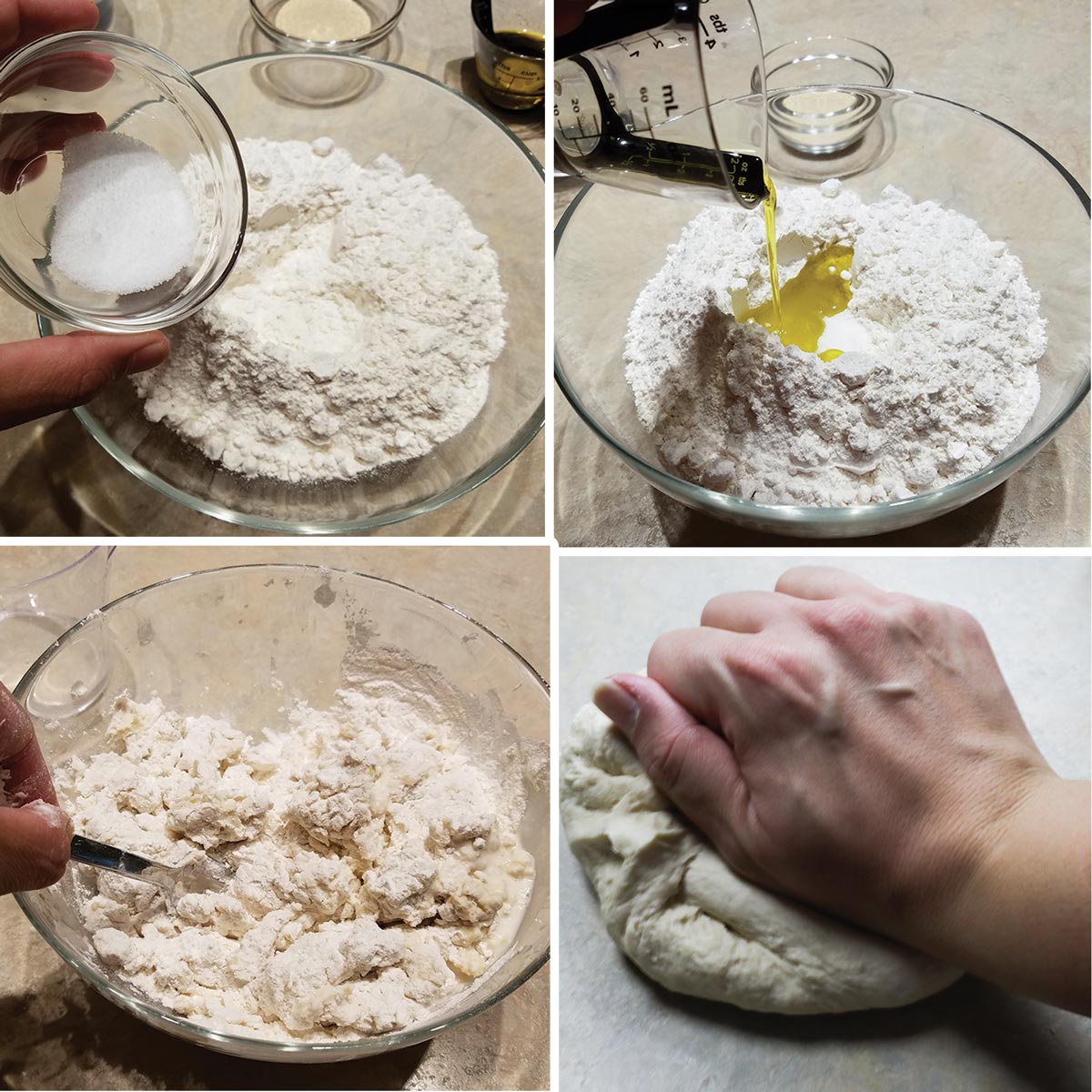 Preparazione impasto per le focaccine